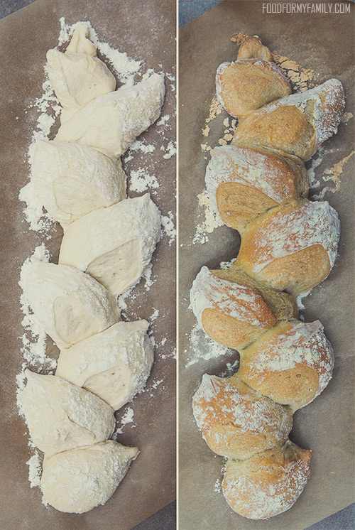 How to Make Pain d'Epi {Wheat Stalk Bread} #recipe via FoodforMyFamily.com #breadin5