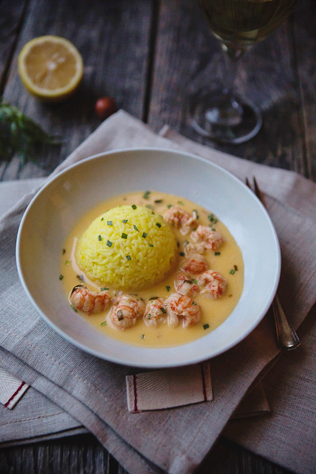 Langoustine with Saffron Vanilla Cream Sauce recipe | FoodforMyFamily.com