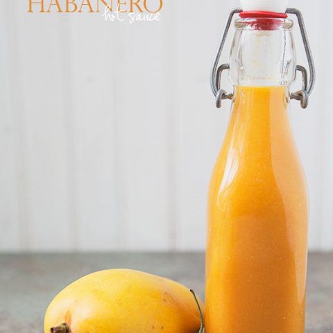 Mango Habanero Hot Sauce #recipe via FoodforMyFamily.com